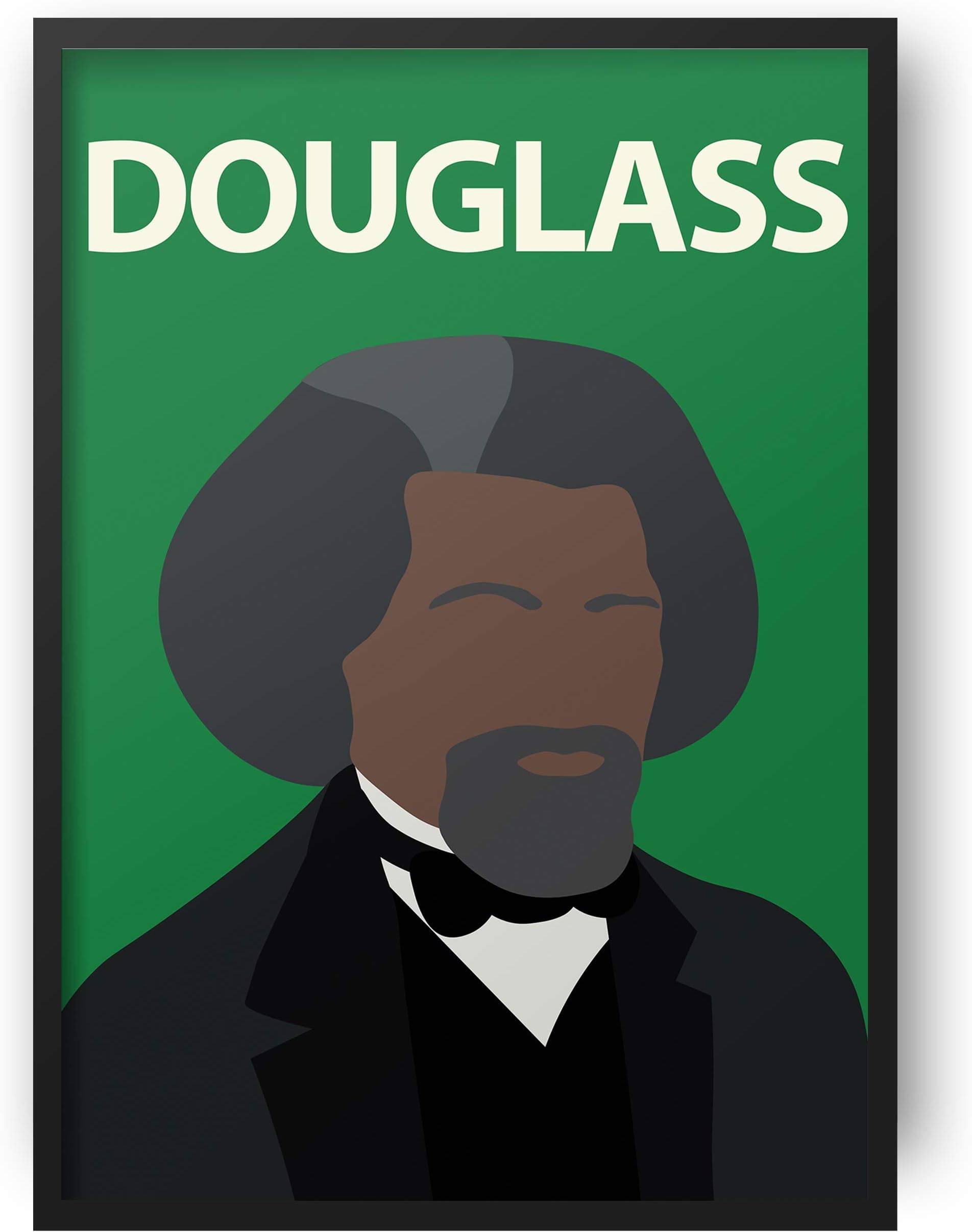 Frederick Douglass Poster // Print - Wall Art - Portrait - Retro - Colourful - Minimalist - Civil Rights - Black Lives Matter - Inspirational - Classroom - History