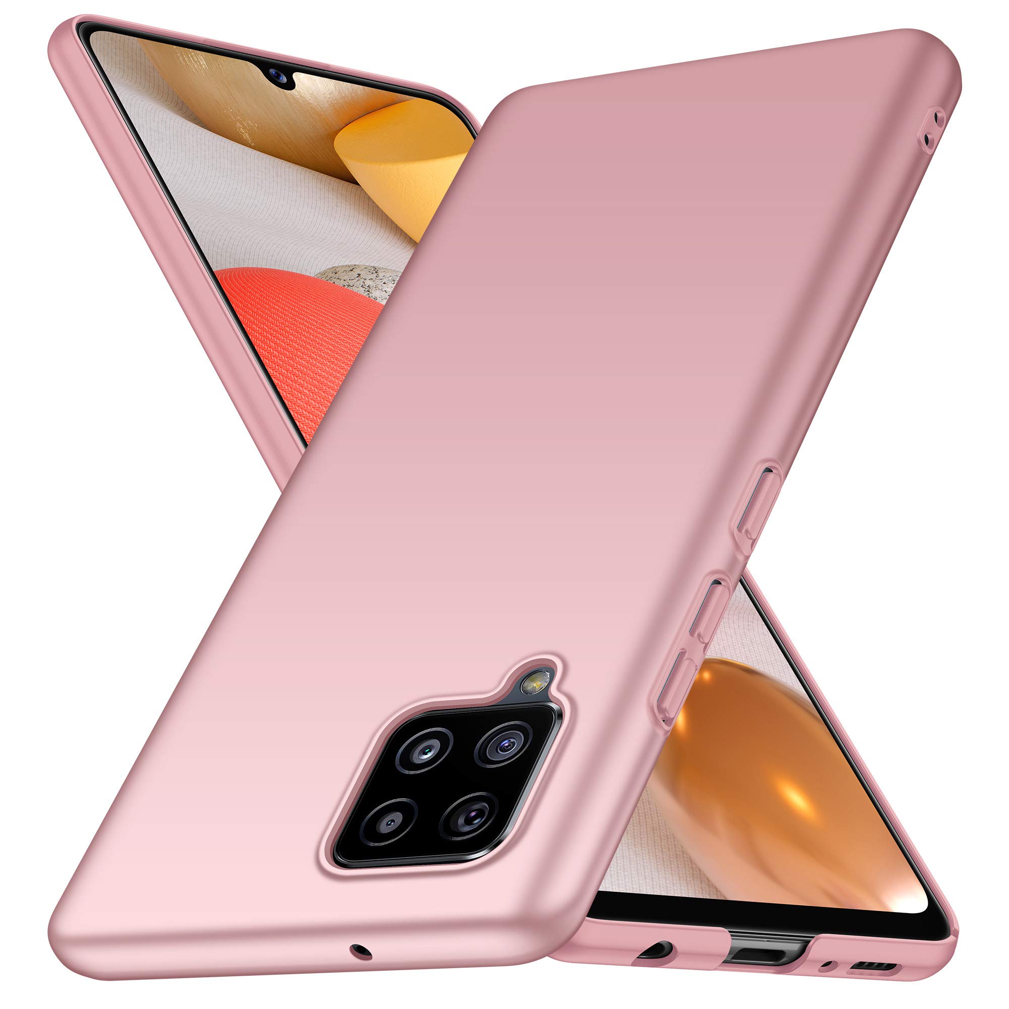 Avalri for Samsung Galaxy A42 5G/M42 5G Case, Minimalistic Design Ultra Thin Hard Case PC Shock and Scratch Resistant Compatible with Samsung Galaxy A42 5G/M42 5G (Rose Gold)