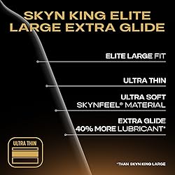 SKYN King Elite Large Extra Glide Non-Latex Condom