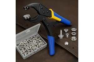 Heavy Duty Snap Fastener Kit – 210PCS Marine Grade Stainless Steel Snap Tool Set for Canvas, Boat Covers, Awnings, Fabric, Te