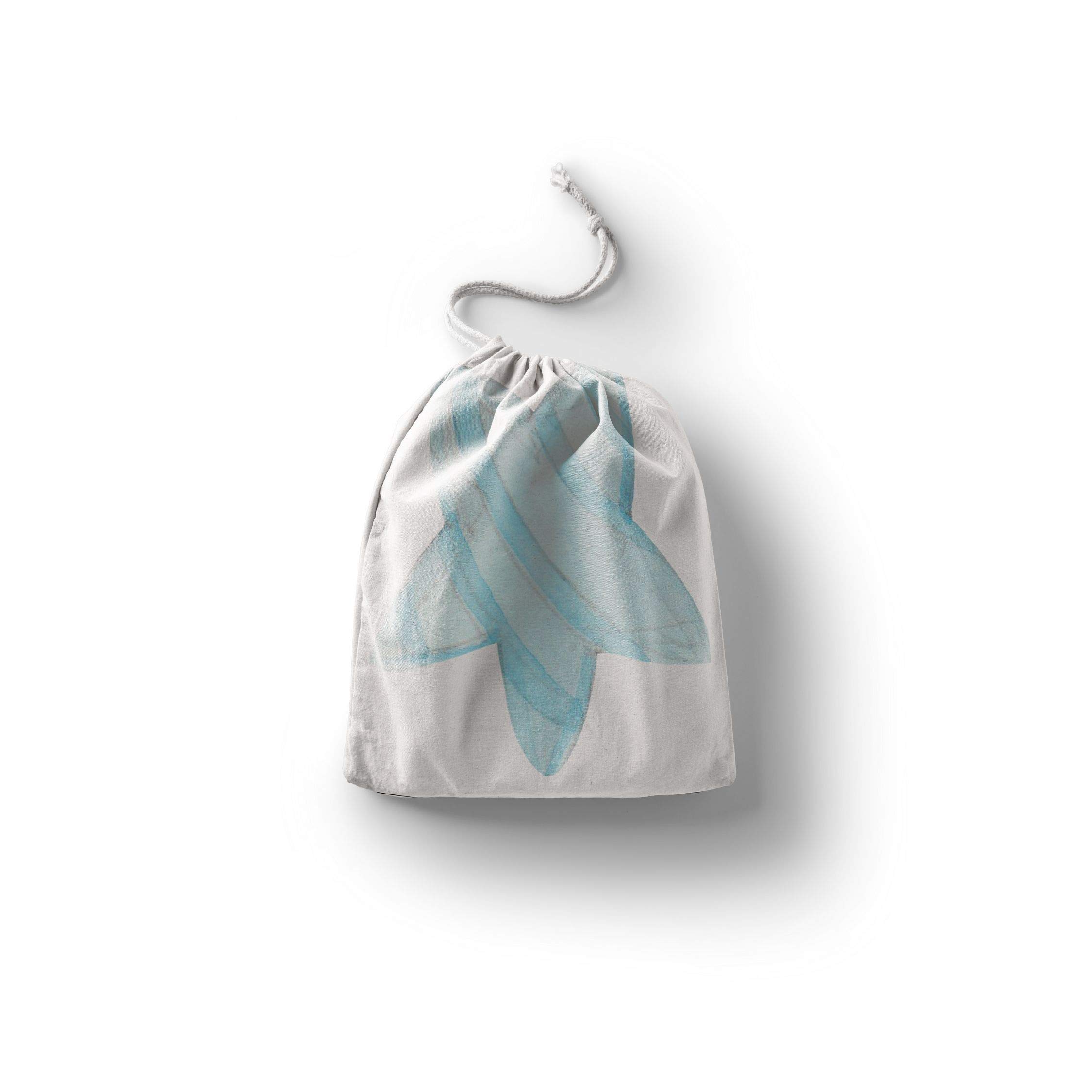Bonamaison Printed Cotton Produce Bag with Drawstring, Reusable Grocery Bag, Biodegradable Eco-Friendly Bags, Travel Pouch, Sachet Bags, Shopping Bag, Eco Friendly, Foldable, Size: 30x40 Cm