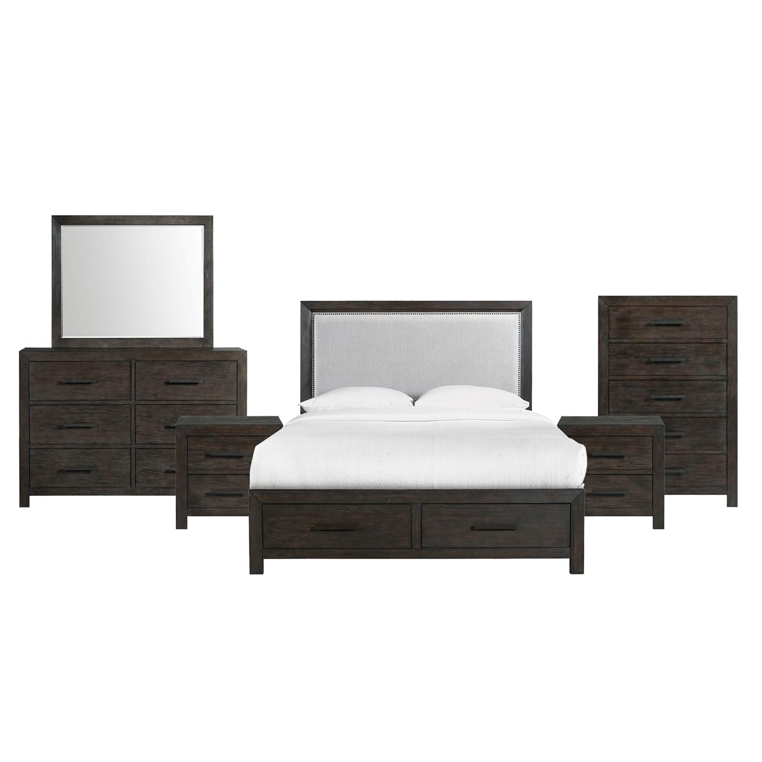 Amazon Com Picket House Holland King 4 Drawer Platform