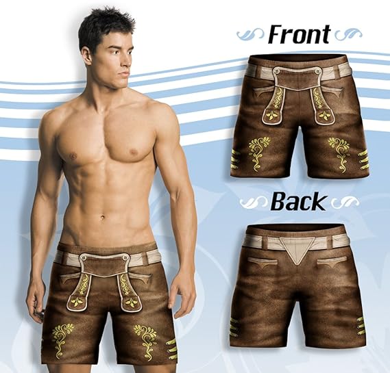 bayerische Badehose im Style einer Lederhose Größe XL/XXL