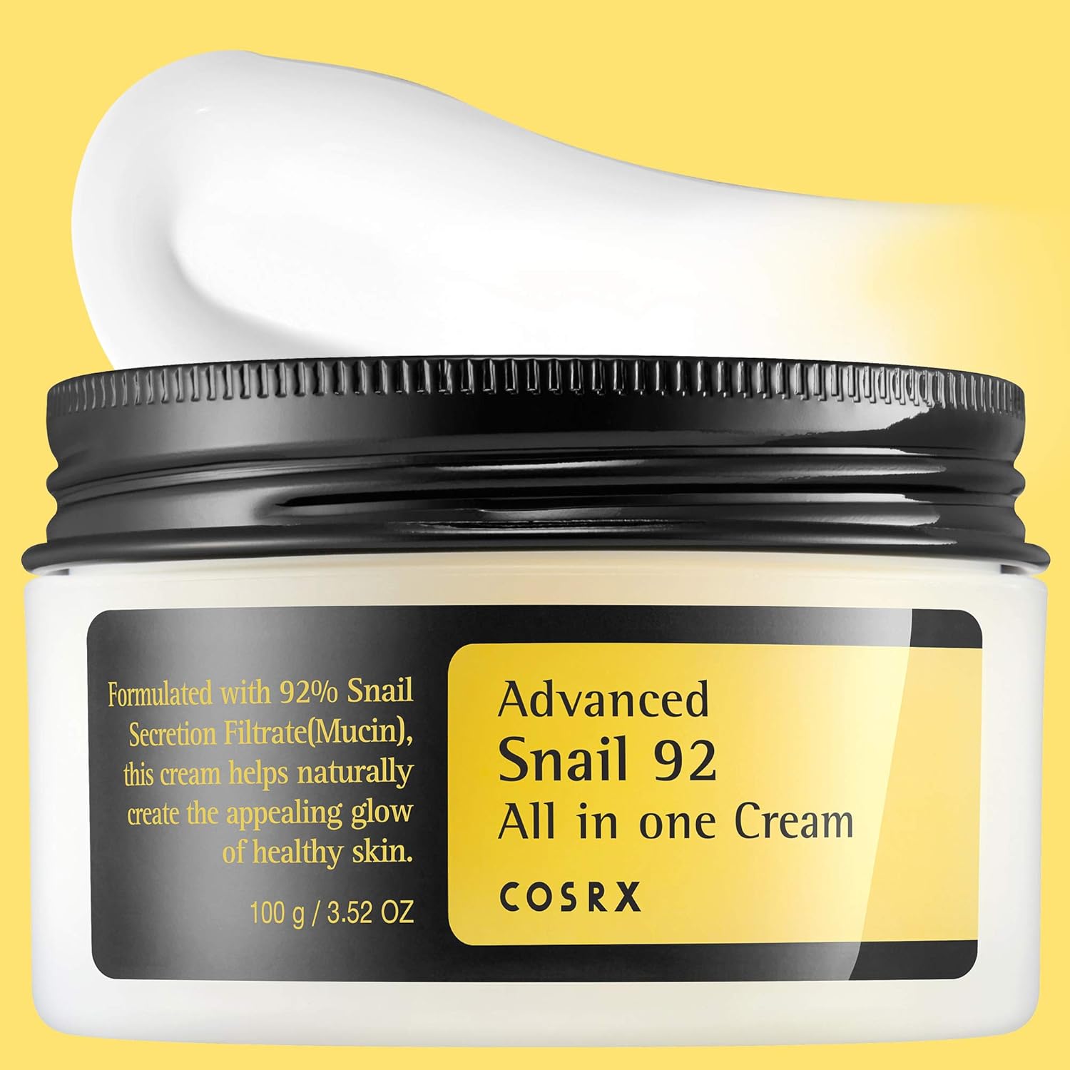 COSRX Advanced Snail 92 All in one Cream, 3.53 oz / 100g | Snail Secretion Filtrate 92% for Moisturizing: Beauty