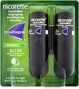 Nicorette QuickMist 1mg Mouthspray Freshmint 6 x 150 Sprays Pack of 2 view 2