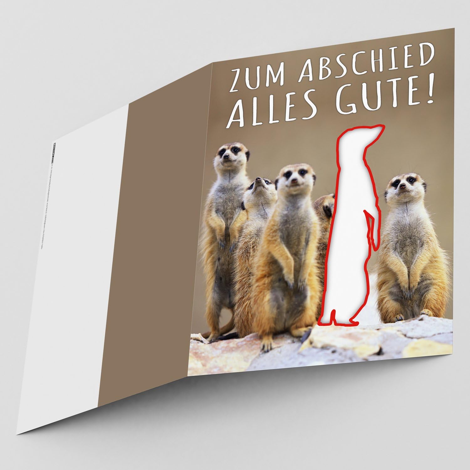 A4 Xxl Abschiedskarte Erdmannchen Weg Mit Umschlag Klappkarte Fur Kollegen Zur Rente Pension Mutterschutz Jobwechsel Ruhestand Karte Von Breitenwerk Amazon De Burobedarf Schreibwaren