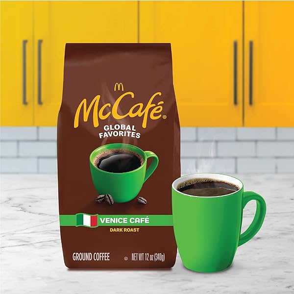 MCCAFE VENICE CAFÉ, GROUND COFFEE, DARK ROAST, 12OZ BAG