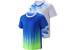 LIBERTY PRO 2 Pack Boys' Soccer Jerseys, Dry Fit Athletic Short Sleeve T-Shirts for Youth Kids, Performance Tops Activewear