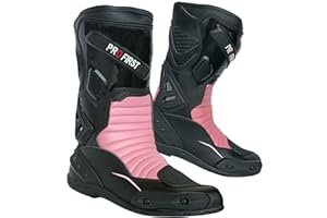PROFIRST Ladies High Long Ankle Motorbike Boots Motorcycle Waterproof Women Cruiser Shoes Racing