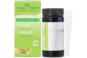 Easy@Home UTI Test Strips 25 Tests, Instant Urine Test Kit for UTI Infections, Women Urinary Tract Bladder Infection Testing, Results in 2 Min (UTI-25P)