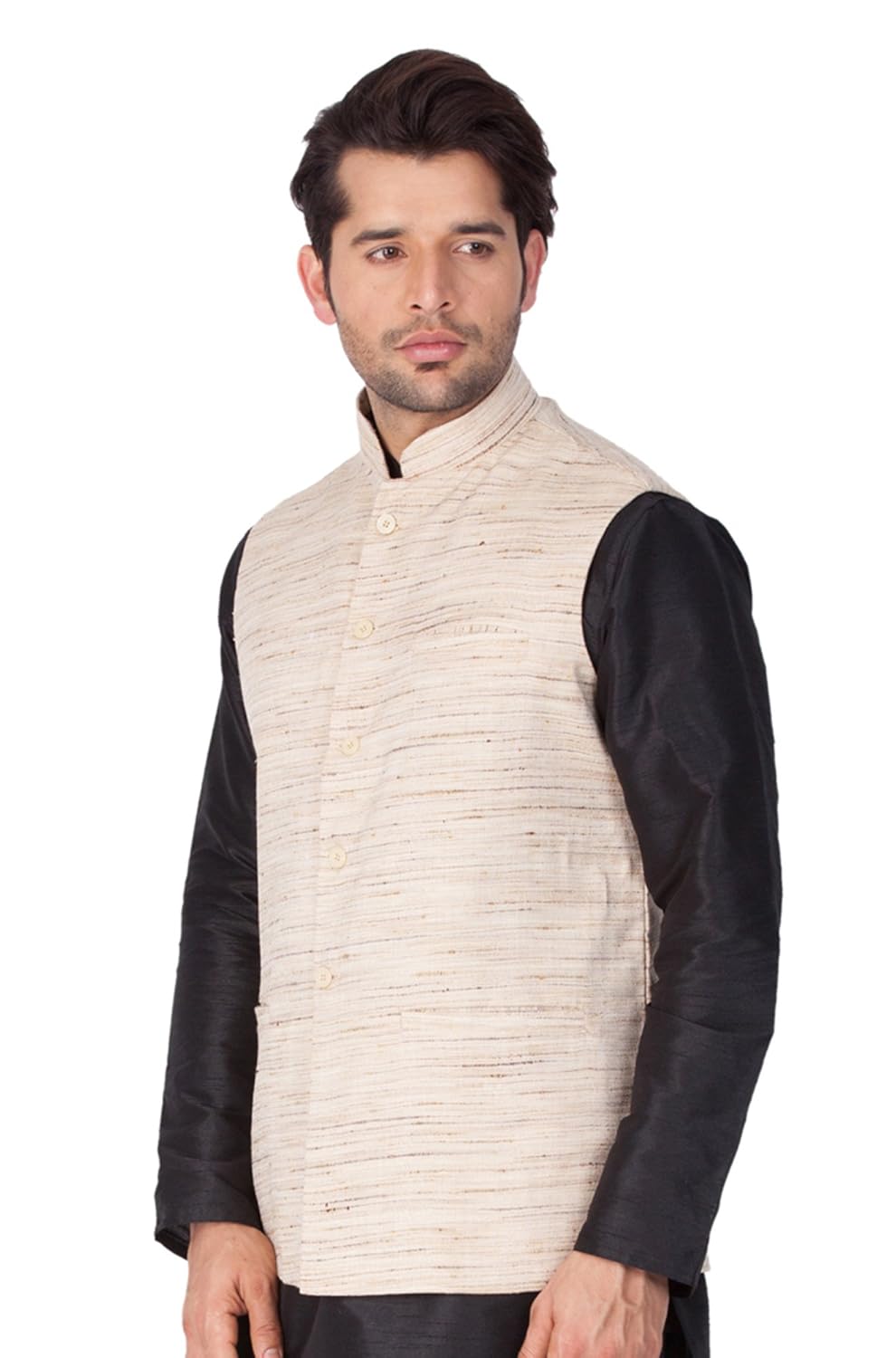 vastramay mens cotton blend nehru jackets (beige_vasmj002bg)
