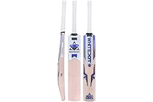 Whitedot Dot 3.1 Kashmir Willow Cricket Bat | Size Short Handle 1160-1200 Gram | Seasoned & Preknocked | Suitable for Leather