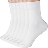 Ndoobiy Womens Socks for Women Crew Ankle Long Cotton 6 Pairs
