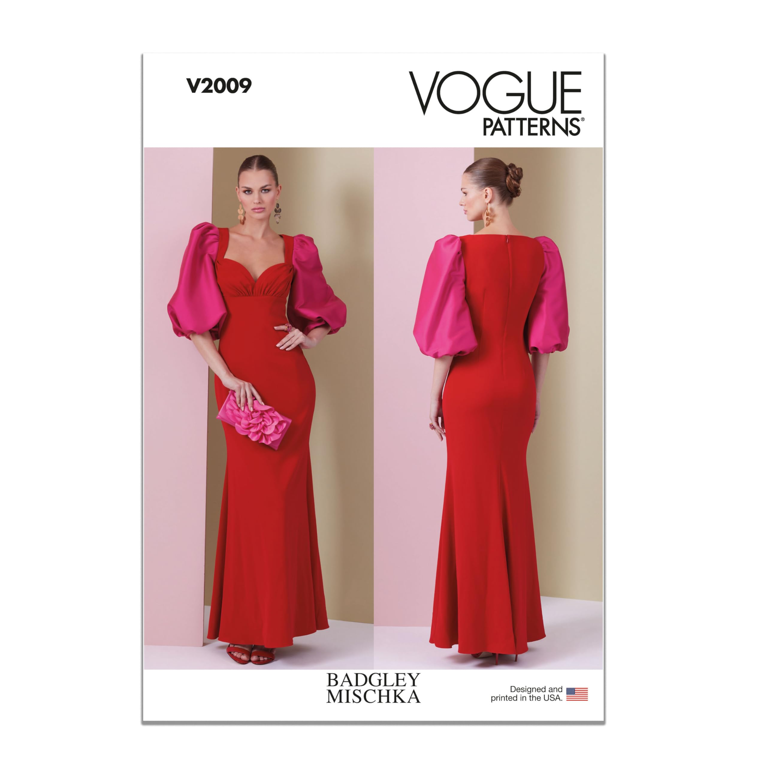 Vogue V2009Y5 Misses' Dress by Badgley Mischka Y5 (18-20-22-24-26)