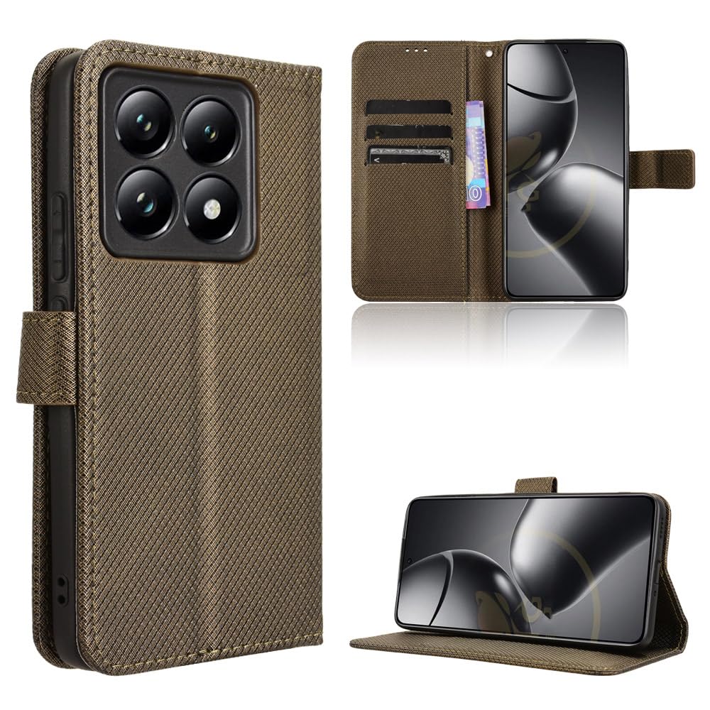 Elubugod Compatible with Xiaomi 14T Leather Case