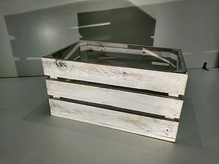 Caja DE Madera Blanco Vintage Tipo Fruta: Amazon.es: Hogar