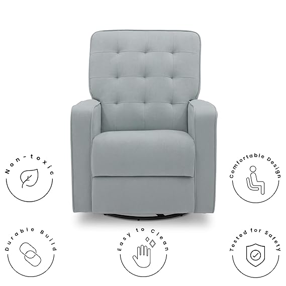 gavin nursery manual swivel glider recliner