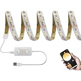 ZigBee 3.0 USB RGBWW LED Strip Light 9.8ft Kit,White &amp; Color Ambiance | Dimmable Smart LED TV Backlights,Millions of Colors,Work with Hub Bridge,APP/Alexa Voice Control 5V RGBCCT LED Light Strip