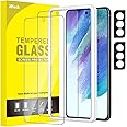 JETech Screen Protector for Samsung Galaxy S21 FE 5G with Camera Lens Protector, Easy Installation Tool, Tempered Glass Film, Fingerprint ID Compatible, 2-Pack Each