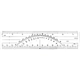 Westcott 6-Inch Metric Protractor Ruler (W-43 BP)