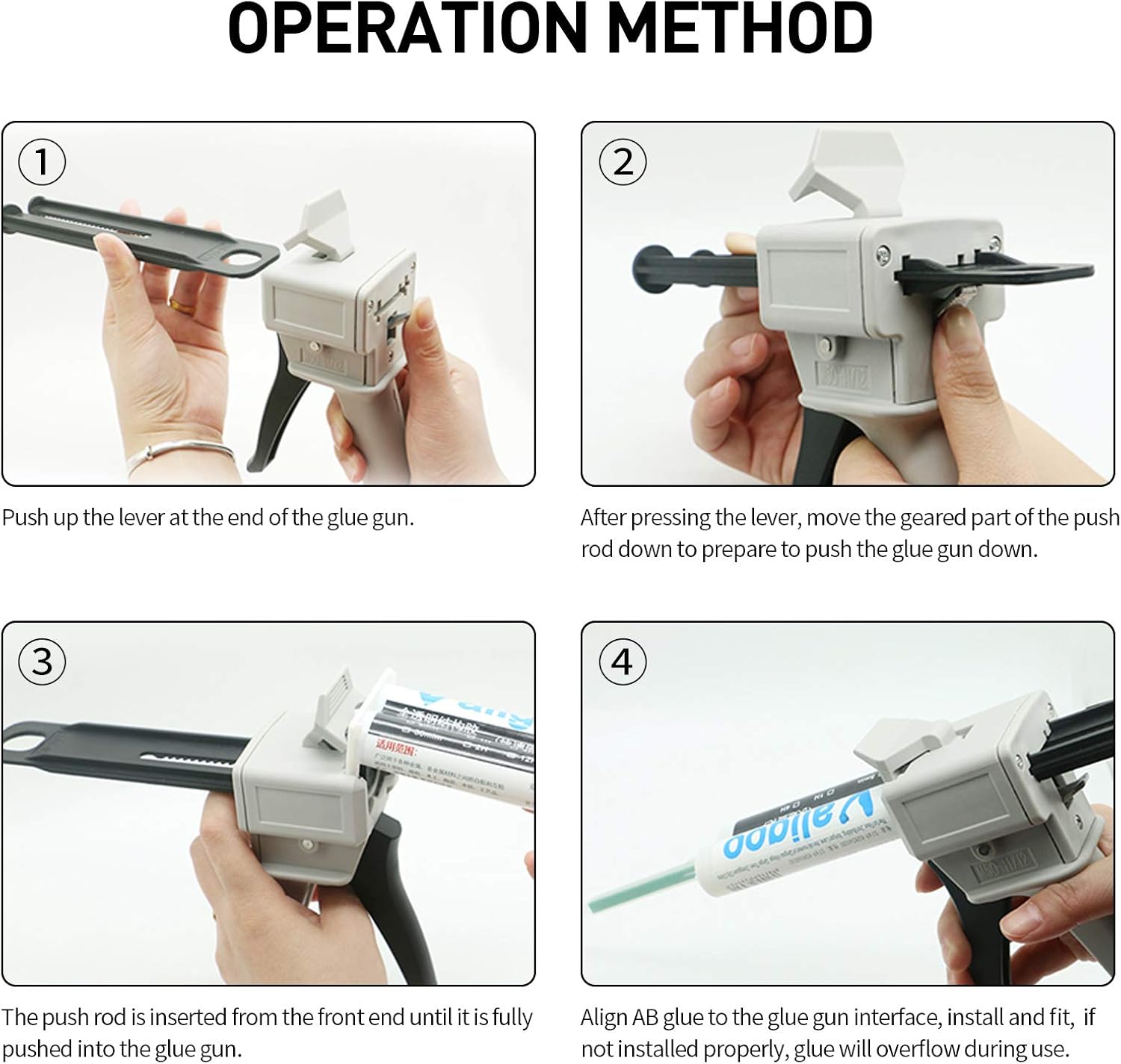 Angle ruler 50ml Dispenser Gun Kit，Universal Impression Mixing Dispensing Glue Gun Applied to 50ml 1:1,2:1 AB Plastic Tube,1:1,1:2 Dispenser Glue Tube: Sports & Outdoors