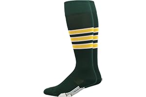 MadSportsStuff Dugout Striped Baseball Socks Softball Youth and Adult for Boys Girls Men Women Over the Calf Length