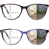 BONCAMOR Photochromic progressive Multifocus Reading Glasses for Women UV400 Sunglasses Anti Blue Light Multifocus Readers