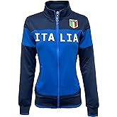 Just 4 Kicks Women's Italy Full Zip Track Jacket, Italia Warm-Up Jacket