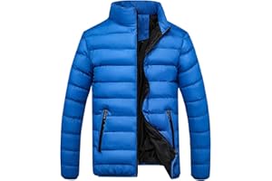 Down Jacket Men Lightweight Full Zip Winter Jacket Warm Windproof Down Jackets Insulated Puffer Jackets