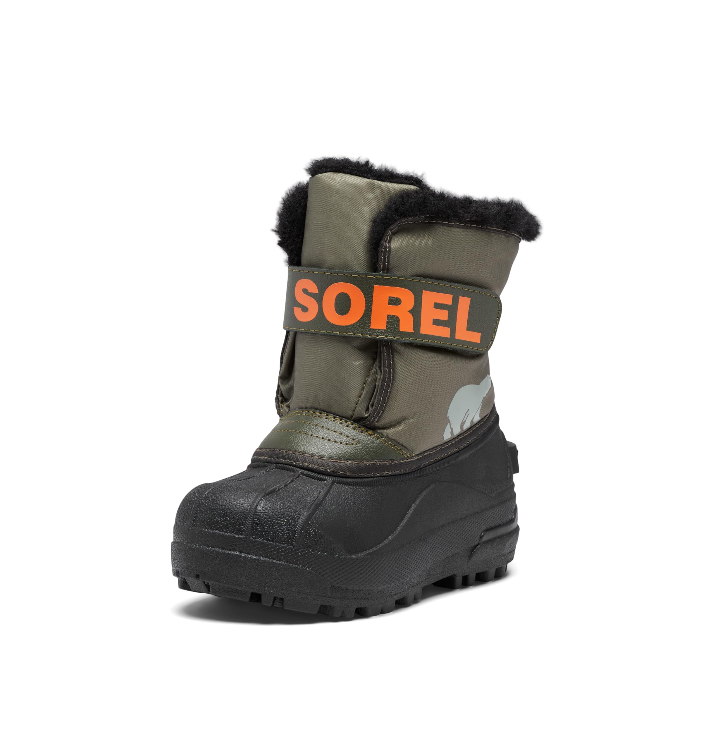 SOREL Children’s Snow Commander Boot – Stone Green, Alpine Tundra – 9