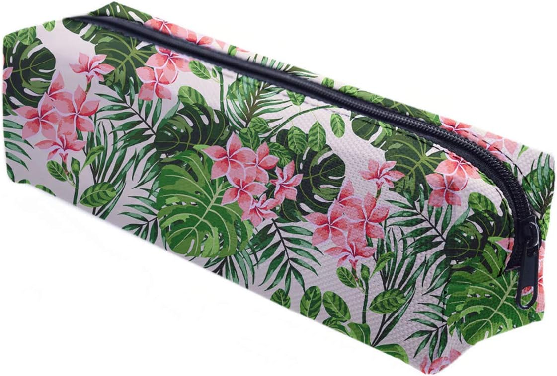 Pen Pencil case Toiletry Bag Vanity case, Make up, Purse, Phone Handbag, Jewellery Pouch Flower Palme [008]