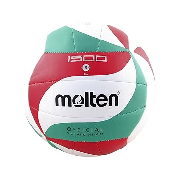 molten Volleyball V5m1500 Weiß/Grün/Rot 5
