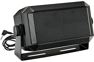 Airiton Rectangular External Communications Speaker/CB Radio Speaker for Ham Radio, External Scanners for All 3.5mm Audio Plug CB Radios and Mobile Radios