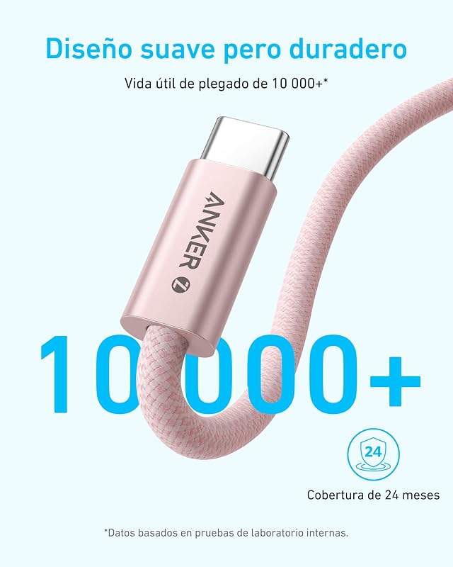 Zolo 240W Cable USB C Carga Rapida, [1m] PD 3.1, Cable USB C a Tipo C
