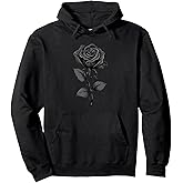 Black Rose Graphic Pullover Hoodie