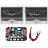 Power Amplifier VU Meter with Driver Board Kit Sound Audio Level Indicator Audio Level Meter with Backlit for DIY Home Car White 960uA Maximum Current Sensitivity
