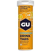 GU Energy Hydration Electrolyte Drink Tablets, Enhanced Endurance Sports Drink for Running, Cycling, Triathlon, 96 Servings, Tropical Citrus