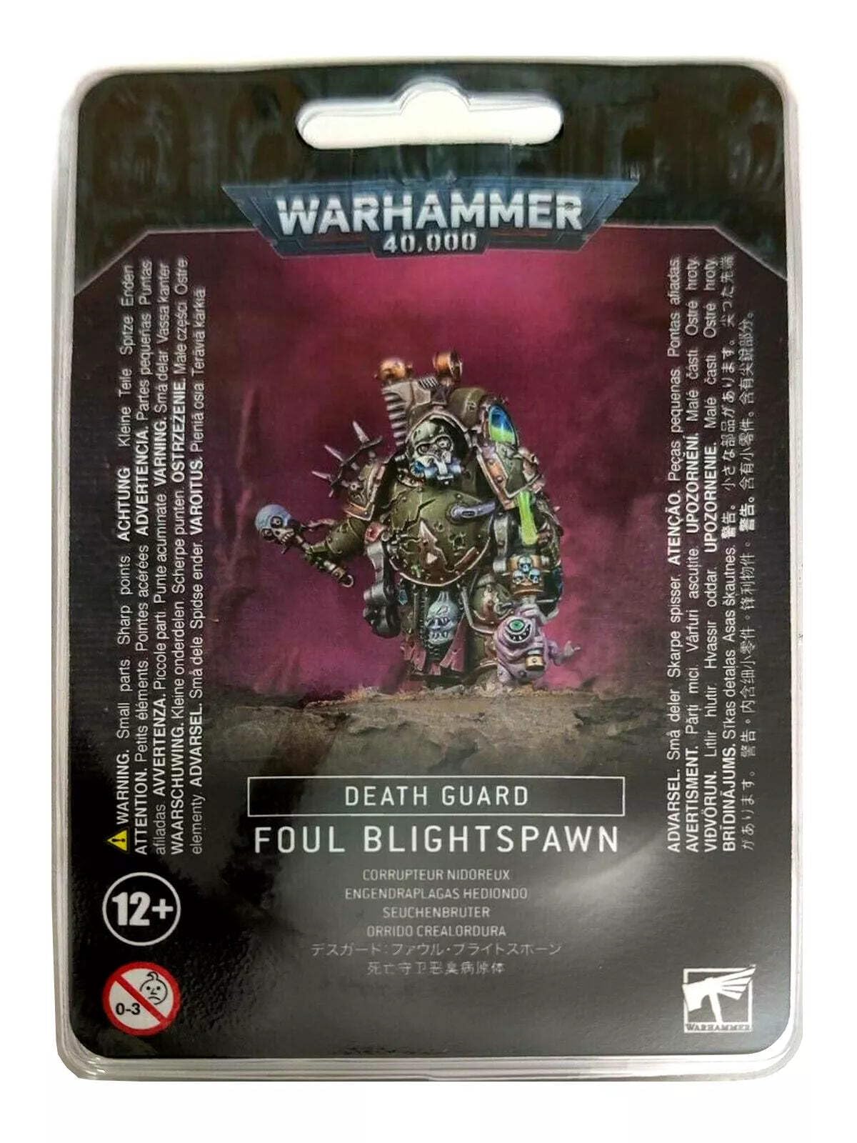 Games Workshop - Warhammer 40,000 - Deathguard: Foul Blightspawn, Dark, Earthy Tones (Possibly Including Green)