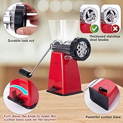 LHS Manual Meat Grinder with Stainless Steel Blades