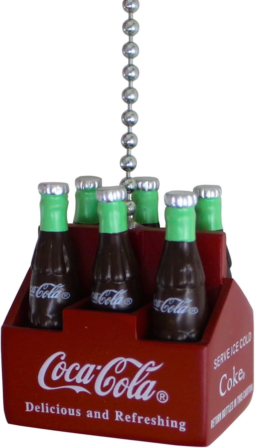 Coca Cola Six Pack Bottles Ceiling Fan Pull Collectible Tools