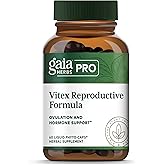 Gaia Herbs Pro Vitex Reproductive Formula - Aids Healthy Ovulation & Reproductive Function* - Supplement with Chaste Tree Berry, Dandelion Root & Ginger Root - 60 Liquid Phyto-Caps (30 Servings)