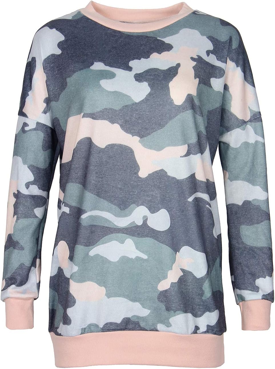 women's oversized camo sweatshirt