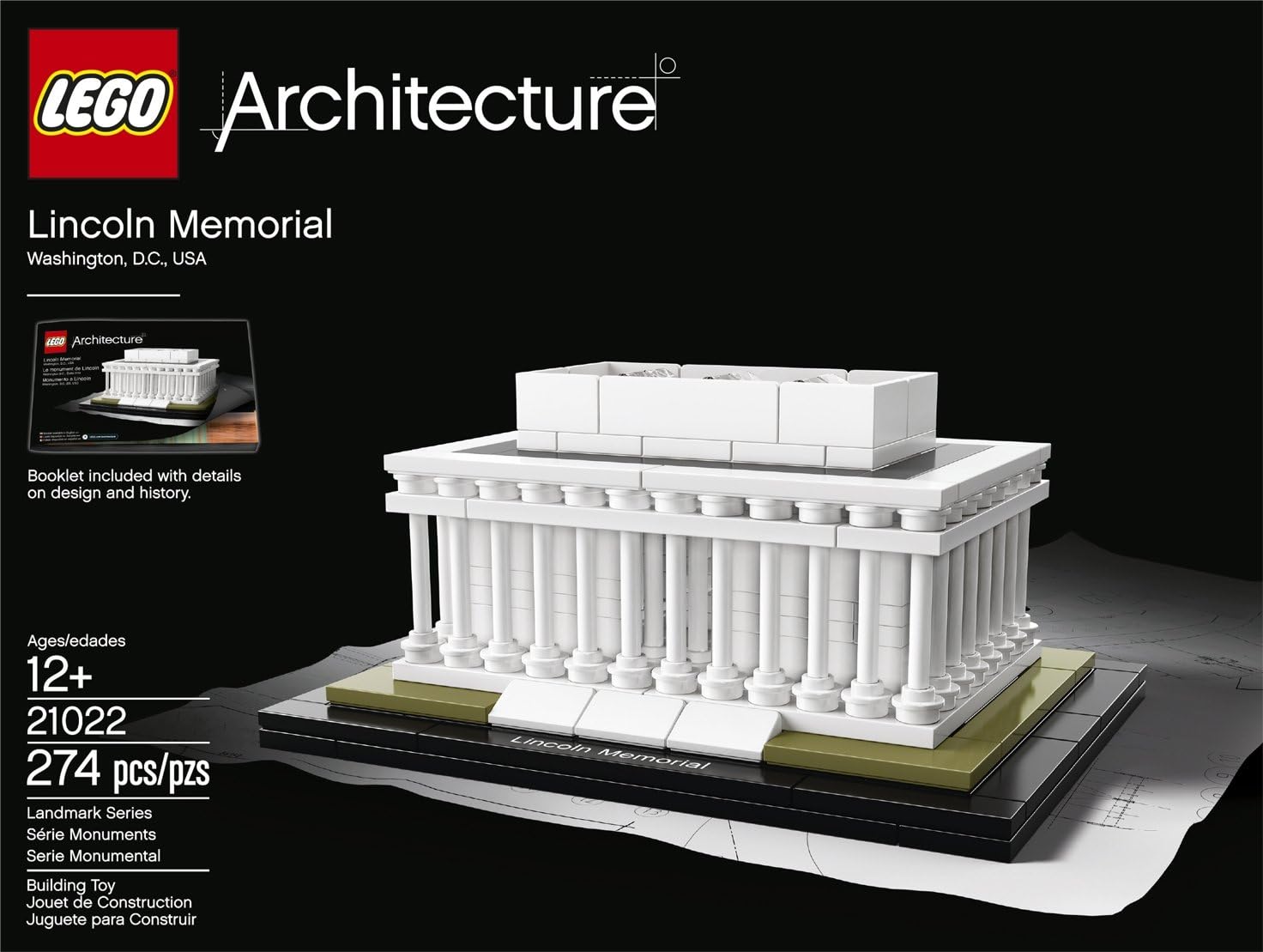 lego 21022 architecture lincoln memorial