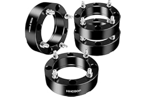 HHCSOP 4x156 2" ATV Wheel Spacers for Polaris RZR 900 2015-2017, Polaris RZR XP 1000 2014 2015 2016 2017 2018, 4PCS Black Wheel Adapters with M12x1.5 Studs & 131mm Bore