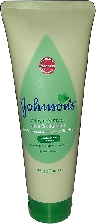 johnson's baby creamy oil aloe