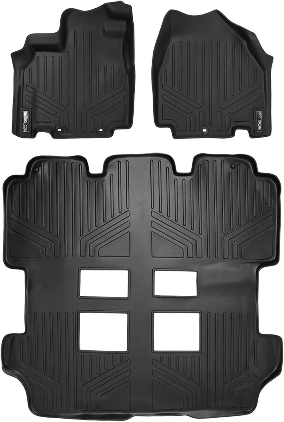 MAXFLOORMAT Floor Mats for Honda Odyssey (20112016) (3 Row