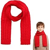 Hftjtsa Kids Soft Knitted Scarf Winter Fashion Solid Color Toddler Neck Warmer Scarf Warm Scarves Wrap for Girls Boys