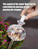 NiHome Iridescent Glass Cactus Self Watering Globes 2-Pack 4.7OZ 140 ML view 5