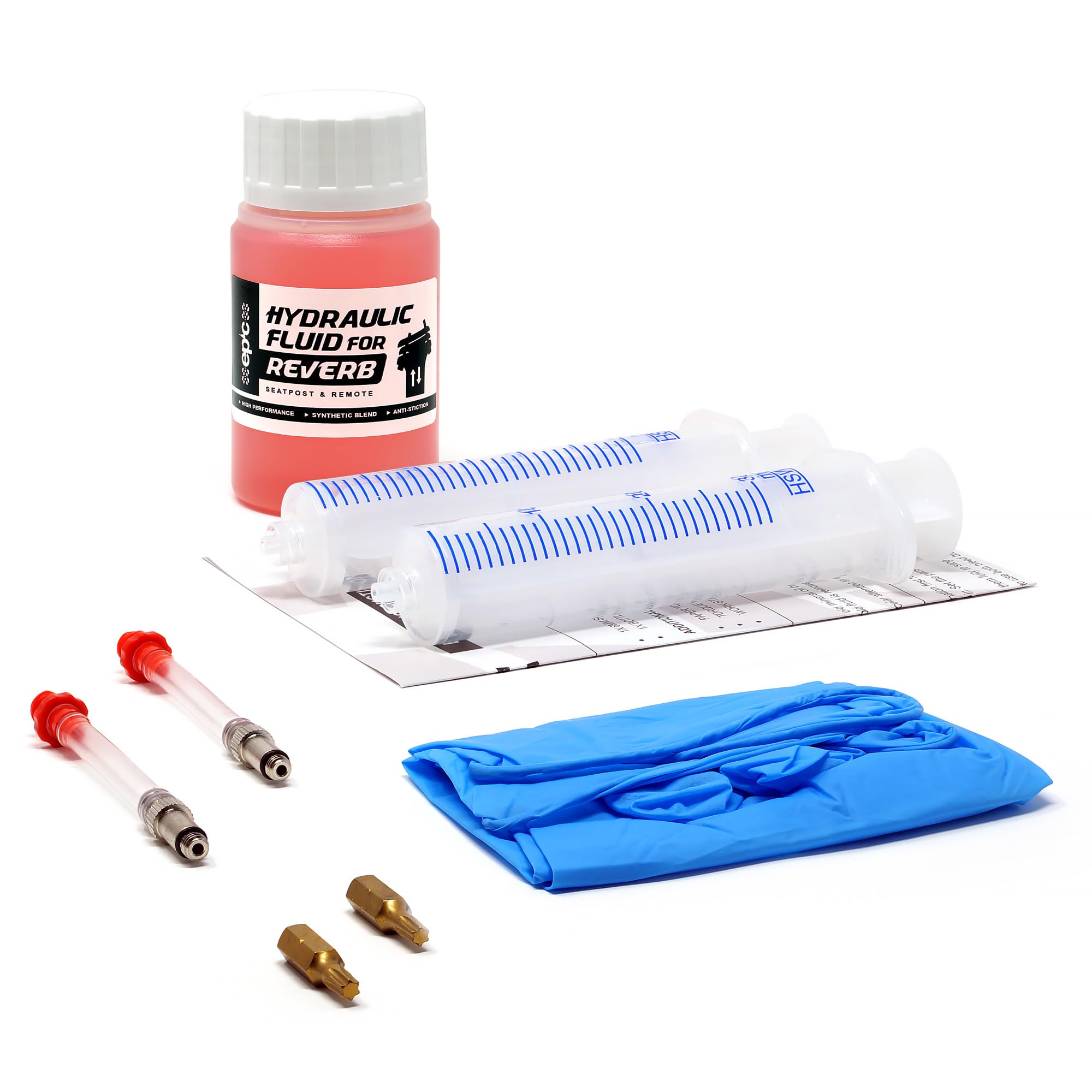 epic Bleed Kit for RockShox Reverb & Hydraulic Fluid | Fits Reverb Seatpost with xLoc (Standard) Remote