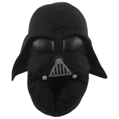 SAMs Disney Star Wars Darth Vader Hausschuhe Pantoffel Schlappen Kuscheltier Plüsch Herren Schwarz 29-47, TH-DarthVader